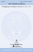 cover Ave Verum Corpus SATB choral sheet music cover